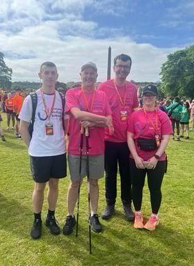 Thomson Partnership Team Photo Ahead of the Walk.